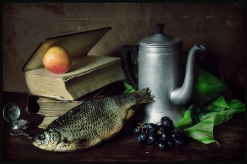 ..... Этюд с рыбой ..... / предметная композиция