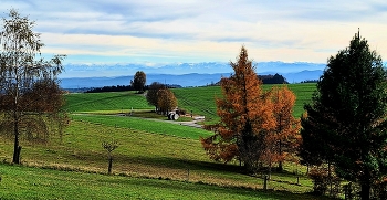 &nbsp; / Fernsicht auf die Alpen