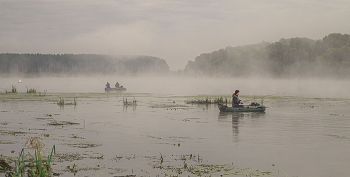 Рыбаки. / На Оке.