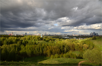 &nbsp; / Панорама Москвы с Крылатских холмов.