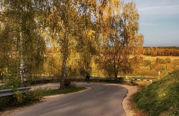 Тарусский колорит / Осенний сюжет с дорог старой Тарусы. Вечер 2020год.