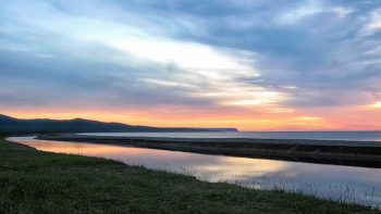Восход над Максимовкой / Из рыбацких архивов. 08 2010. Устье р.Максимовки.