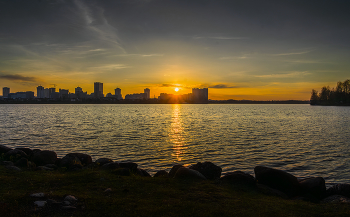 Вечер за городом / Водохранилище «Дрозды». Минск.