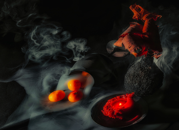 Мандарины. / Натюрморт.