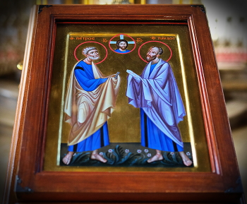 Монастырь. Повседневная жизнь. / Икона славных и всехвальных первоверховных апостолов Петра и Павла.