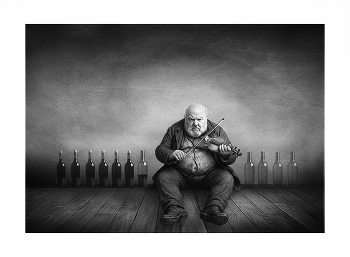 скрипач на крыше (Концерт ми-минор) / digital art