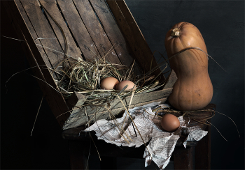 С яйцами / Натюрморт с яйцами.