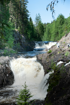 водопад кивач / водопад