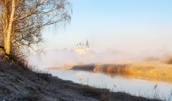 Утро туманное... / рассвет на реке