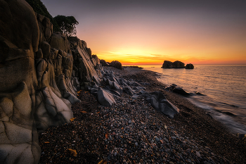 Rocks In The Sunset / The evening cliffs of Tsikhisdziri glow with something alien