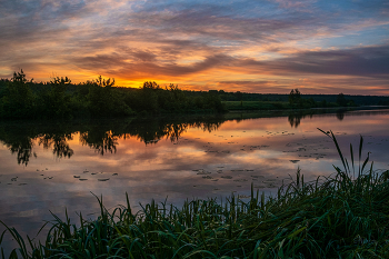 Цветное утро. / На озере Сосновое.