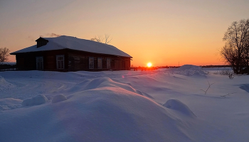 Закат / Сибирь.