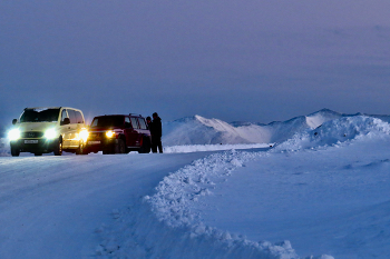 Светает... / Утро. 
Хребты Саянские.