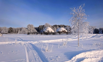 Окраина / Сельская зимняя окраина.