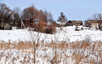 Дальняя деревня зимой / Дальняя деревня зимой