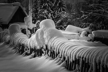 Зимние зарисовки / Кузбасс, Таштагольский район, п. Подкатунь