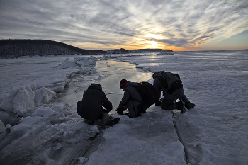 Самарские мастера подледной светописи / Над бездной