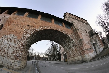 Смоленск,Никольские ворота / декабрь 2025,фишай