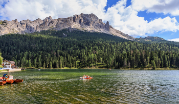 Lago di Misurina / Италия, Доломитовые Альпы, озеро Мизурина