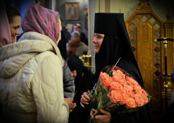 Монастырь. Праздничная служба. / День Небесной покровительницы игуменьи. Поздравления.