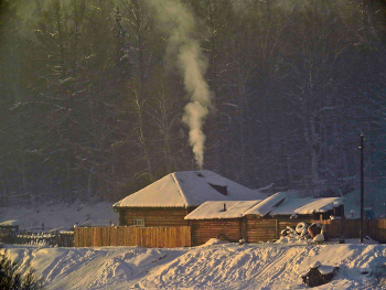 Светлое утро / Охотничья заимка на р. Тоора-Хем.
 Тоджа, Тува.