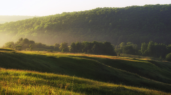 По долинам и по взгорьям стелится туман / Рассветные сюжеты