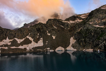 Вечер у Большого Софийского озера / Кавказ, Архыз. Софийские озера