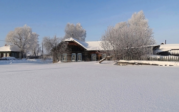 «Снежная идиллия деревни» / Сибирское село