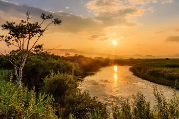 Летний закат / Старица р.Рудной