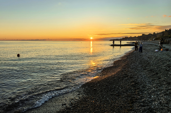 Осенний вечер на море. / ***