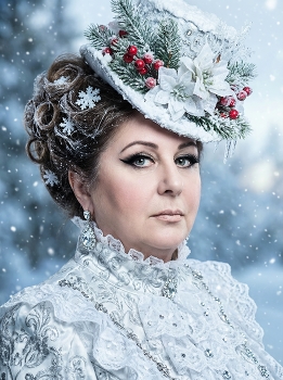 Новогодний образ, портрет женщины / ***