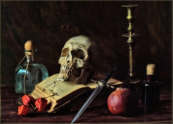 .... "Тайные знания" ..... / предметная композиция Vanitas