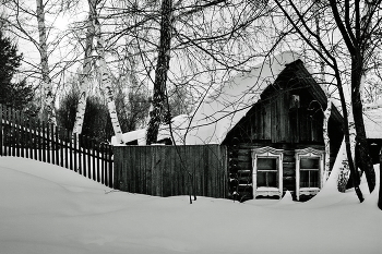 Зима сибирская. / Томская область.