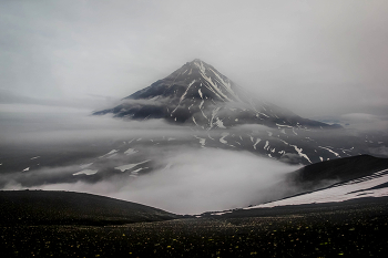 Корякский вулкан / Обратный взгляд при подъёме на Авачинский вулкан
