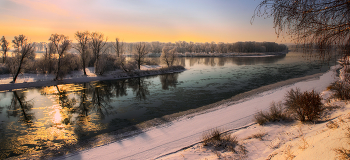 Зимний вечер / Иртыш и протоки