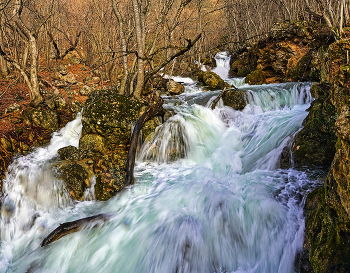 "Зимние воды" / Крым, Кизилкобинское ущелье. 6.01.26