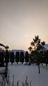 вечер морозный / ***