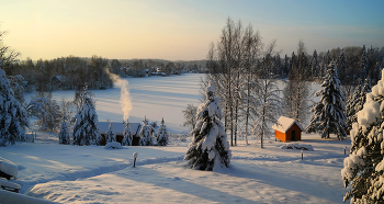 Про баньку.... / Зима Ватцы баня