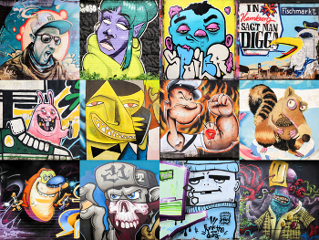 "Scary Monsters - Funny Jokers" part 1 / Graffiti, Street Art Photography