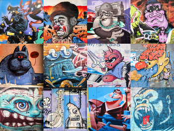 "Scary Monsters - Funny Jokers" part 2 / Graffiti, Street Art Photography