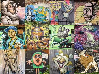 "Scary Monsters - Funny Jokers" part 3 / Graffiti, Street Art Photography