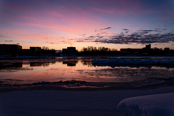 Январский закат. / ***