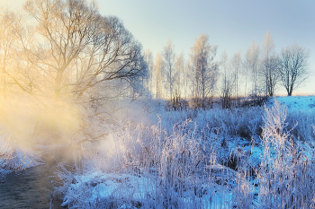 Морозно! / Утром на реке