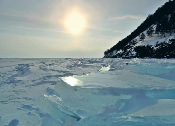 По торосам вдоль берега Байкала / По торосам вдоль берега Байкала