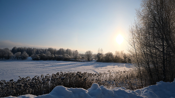 Зимний день. Озеро. / Цнянское водохранилище. Минск. Беларусь.