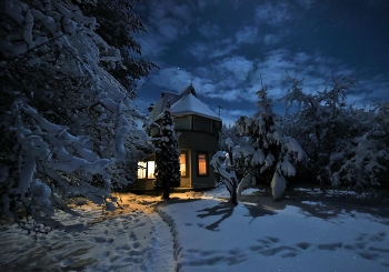 "Январь шагнул за середину, зима в рассвете сил своих..." / "То тишина, то воет вьюга, 
 Особо рьяно по ночам.
 Повсюду красота и холод,
 Все атрибуты Января ..."
 Н.Гольбрайх