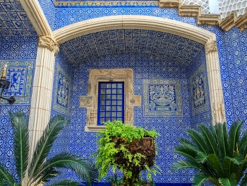 &nbsp; / Sitges - rajoles al Palau Maricel - Garraf