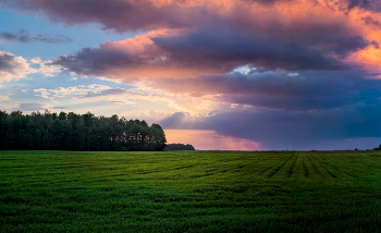 Про вечер / Снято вечером под Слуцком