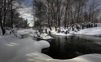 Зимняя река.. / Нижегородская область, река Линда