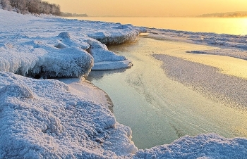 Обь, закат / ***